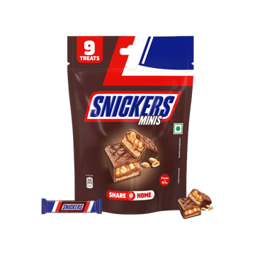 Snickers Nougat & Caramel Miniature Filled Bar Chocolate Pack