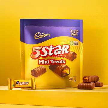 Cadbury 5 Star Mini Treats Filled Bar Chocolate Pack