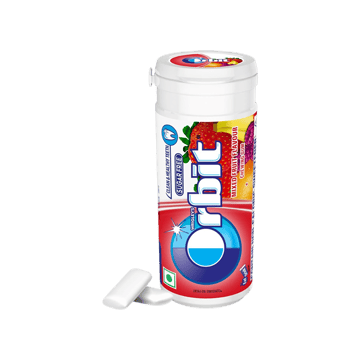 Orbit Mixed Fruit Flavour Chewing Gum (Sugar Free)