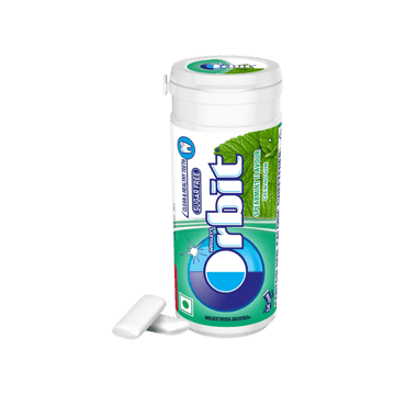 Orbit Spearmint Flavour Sugar Free Chewing Gum