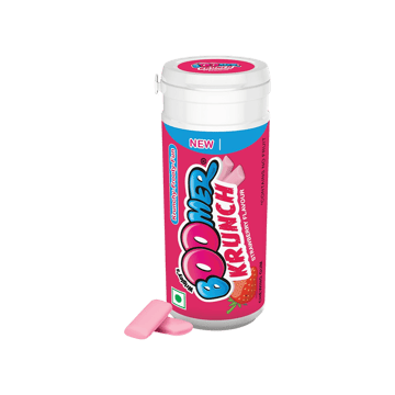 Boomer Krunch Strawberry Flavour Bubble Gum