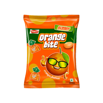 Parle Orange Bite Bigger - Orangee Jhatkaa Candy