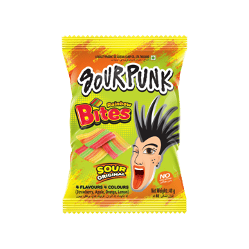 Sour Punk Rainbow Sour Candy Bites