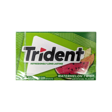 Trident Watermelon Twist Chewing Gum (Sugar Free)