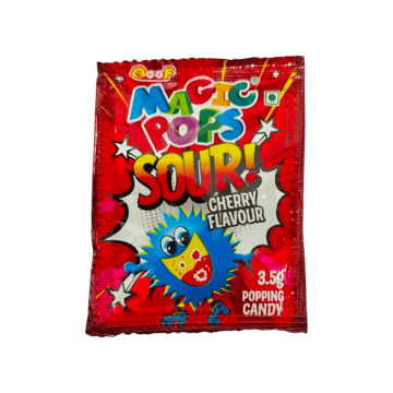 Magic Pops Sour Cherry Flavour Popping Candy