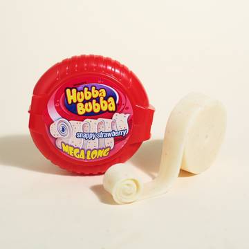 Wrigley's Hubba Bubba Mega Long Snappy Strawberry Chewing Gum