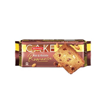 Britannia Nut & Raisin Romance Slice Cake