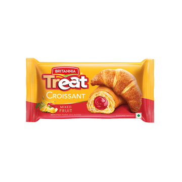 Britannia Treat Croissant - Mixed Fruit Creme Filling