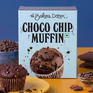 The Baker's Dozen Choco Chip Muffin Chocolate Cup Cake