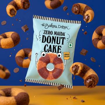 The Baker's Dozen Zero Maida Chocolate Filled Donut Cake