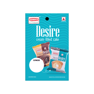 Sobisco Desire Vanilla & Chocolate Cream Filled Muffin