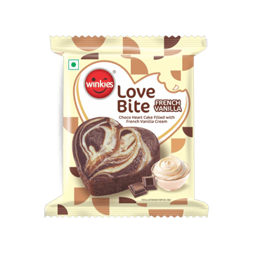 Winkies Love Bite French Vanilla Filled Cake
