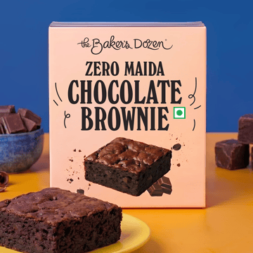 The Baker's Dozen Chocolate Brownie - Zero Maida