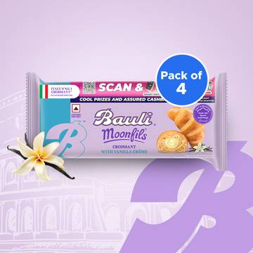 Bauli Moonfils Vanilla Crème Soft Croissant - Pack of 4