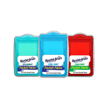 Mountain Breeze Sugar Free Mint Breath Strips - Mix Flavour