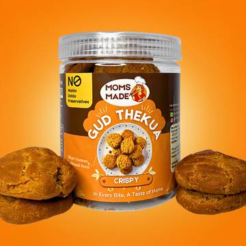 MomsMade Desi Ghee Gud Thekua Cookie (No Maida)
