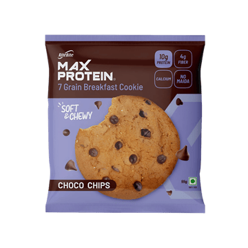 RiteBite Max Protein No Maida 7 Grains Choco Chips 10 g Protein Cookies