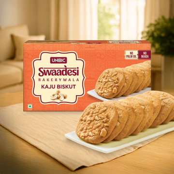 Unibic Swaadesi Kaju Bakery Biscuits - No Maida, No Palm Oil