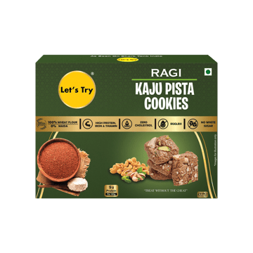 Let's Try Ragi Kaju Pista Cookies
