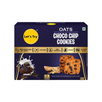 Let's Try Oats Choco Chip Cookies