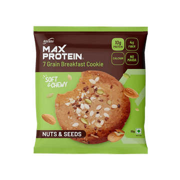 RiteBite Max Protein No Maida 7 Grains Nuts & Seeds 10 g Protein Cookies
