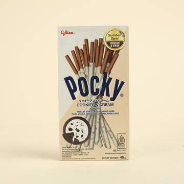 Pocky Cookies and Cream Flavoured Biscuit Sticks