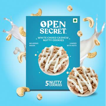 Open Secret White Chocolate Cashew Protein Cookies