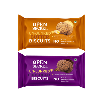 Open Secret Un-junked Butter Biscuit + Open Secret Un-junked Chocolate Biscuit Combo