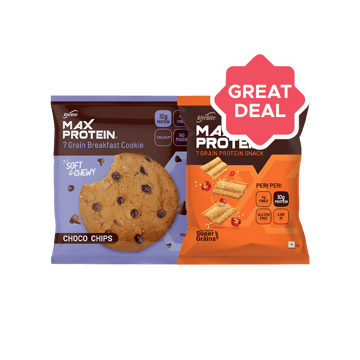 RiteBite Max Protein Choco Chips Cookies +  Max Protein Peri Peri Chips Combo
