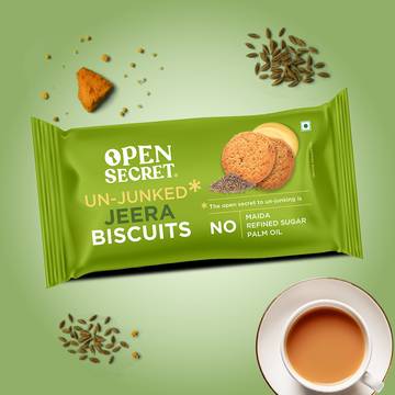 Open Secret No Maida Healthy Jeera Biscuit Cookies