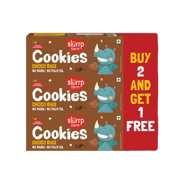 Slurrp Farm Choco Ragi Cookies - Buy 2 Get 1 Free