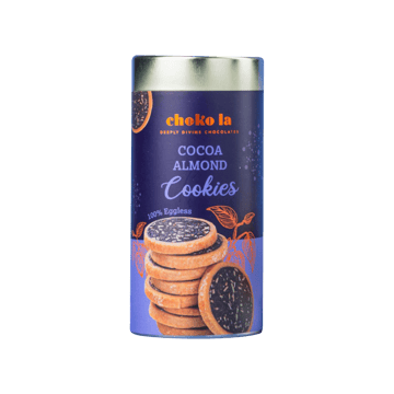 Choko La Eggless Cocoa Almond Cookies