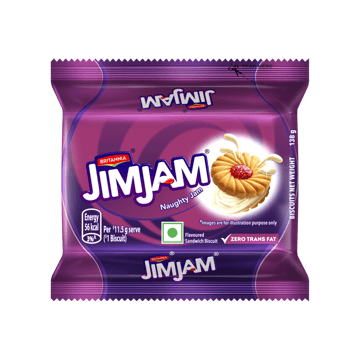 Britannia Treat Jim Jam Sandwich Crème Biscuits