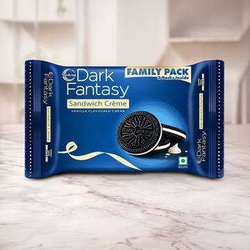 Sunfeast Dark Fantasy Vanilla Sandwich Crème Biscuits