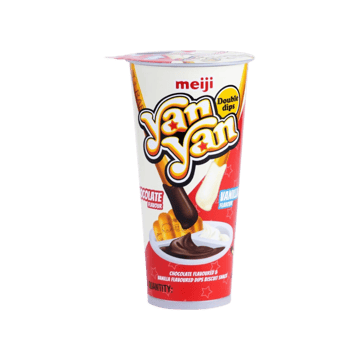 Meiji Yan Yan Double Dip Biscuit Sticks (Chocolate & Vanilla)