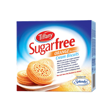 Tiffany Sugar Free Cream Biscuits - Orange Flavour