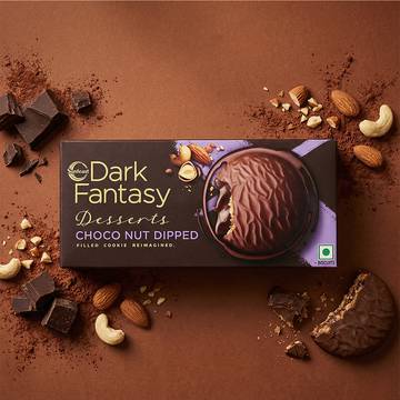 Sunfeast Dark Fantasy Desserts Choconut Dipped Cookies