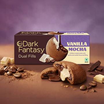 Sunfeast Dark Fantasy Mocha Vanilla Dual Fills Cookies