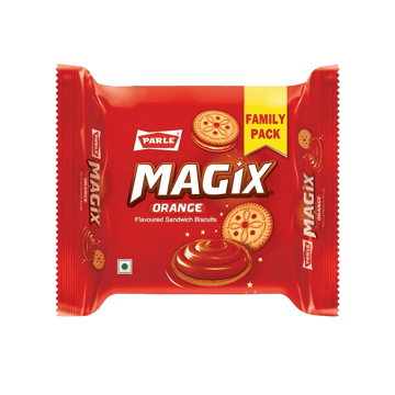 Parle Magix Orange Flavoured Cream Biscuits