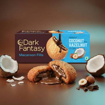 Sunfeast Dark Fantasy Coconut & Hazelnut Macaroon Fills Cookies