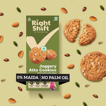 Right Shift Jaggery Atta Cookies