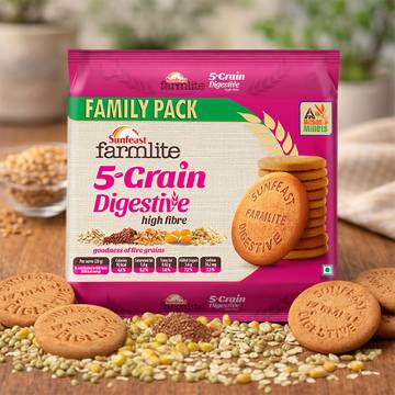 Sunfeast Farmlite 5 Grain High Fibre Digestive Biscuit