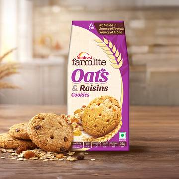 Sunfeast Farmlite Oats with Raisins Cookies