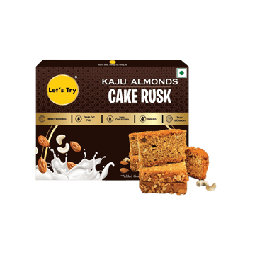 Let's Try Kaju Almond Cake Rusk