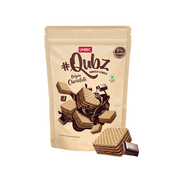 Unibic Qubz Belgian Chocolate Wafer Cube