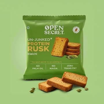 Open Secret High Protein Elaichi Rusk