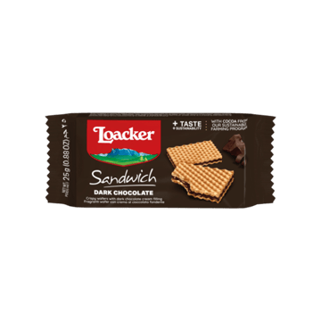 Loacker Dark Chocolate Wafer Biscuit Sandwich