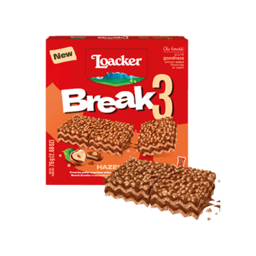 Loacker Break3 Crunchy Wafer Bar