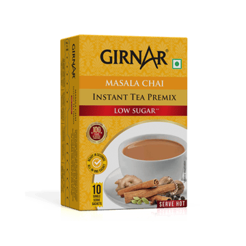 Girnar Low Sugar Masala Chai Instant Tea Premix