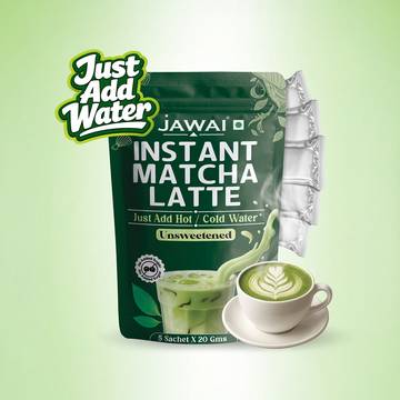 JAWAI Instant Matcha Latte Premix (No Added Sugar)